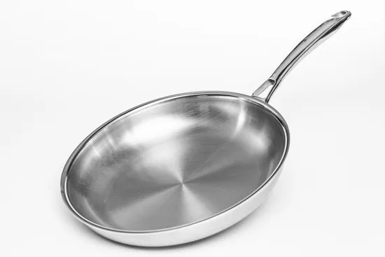 Clad Bottom, Silver Stainless Steel Sauce Pan